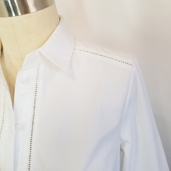 🌸 Kate Spade | Broome‎ Street White Buttondown shirt S - Picture 6 of 10
